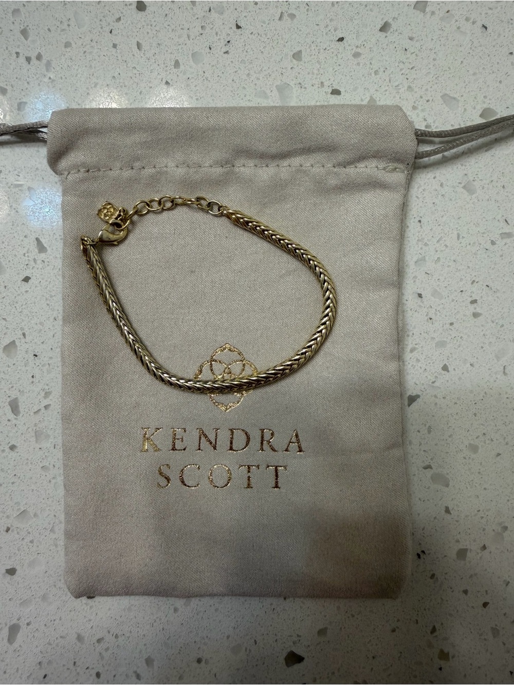 Kendra Scott Gold-Tone Braided Chain Bracelet
